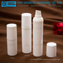 ZB-QH serie 15ml 30ml 50ml blanco PP plástico color bomba de la loción personalizable redondo airlesses bomba botellas